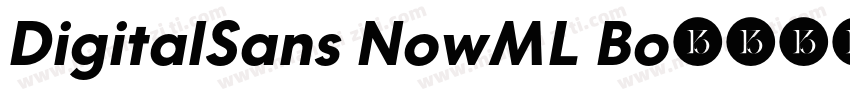 DigitalSans NowML Bo字体转换